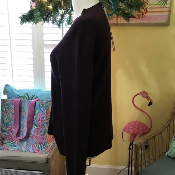 Eileen Fisher Funnel Neck Sweater Casis Size XXS 19” B x 24” L - Picture 6 of 16